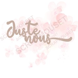 Mot Juste nous en carton bois SCRAPMOUSET