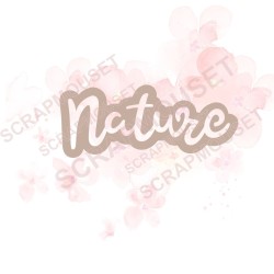 Mot Nature nouveau design en carton bois pour toute activité de scrapbooking ou de loisirs créatifs
