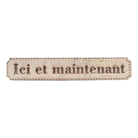Étiquette gravée Ici et maintenant en liège différents coloris au choix SCRAPMOUSET