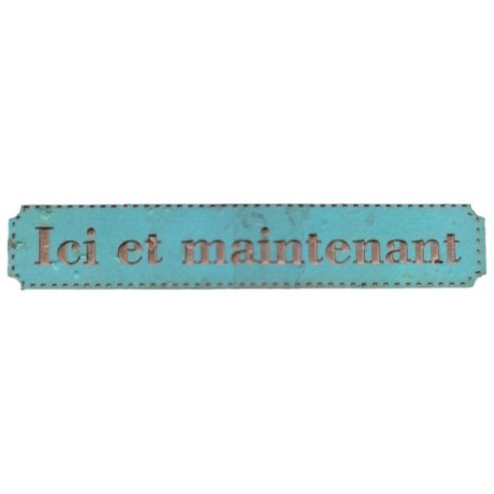 Étiquette gravée Ici et maintenant en liège différents coloris au choix SCRAPMOUSET