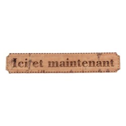 Étiquette gravée Ici et maintenant en liège différents coloris au choix SCRAPMOUSET