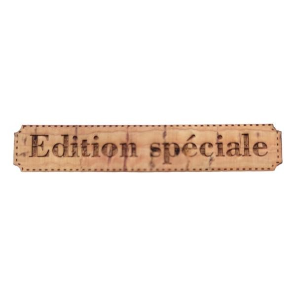 Étiquette gravée Édition spéciale en liège différents coloris au choix SCRAPMOUSET