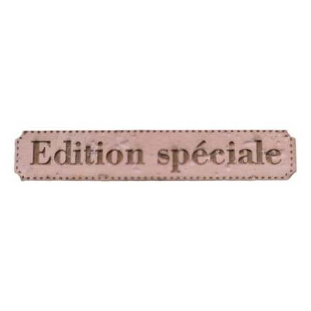 Étiquette gravée Édition spéciale en liège différents coloris au choix SCRAPMOUSET