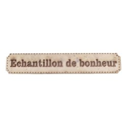 Étiquette gravée Échantillon de bonheur en liège différents coloris au choix SCRAPMOUSET