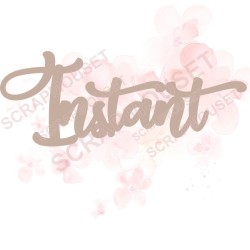 Mot Instant en carton bois SCRAPMOUSET