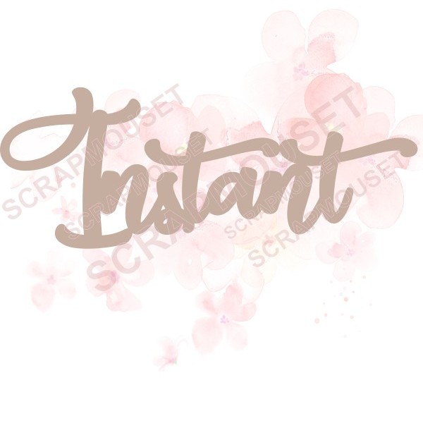 Mot Instant en carton bois SCRAPMOUSET