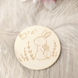 Lot 3 chipboards lapins de Printemps en carton bois SCRAPMOUSET pour Scrapbooking et Loisirs Créatifs