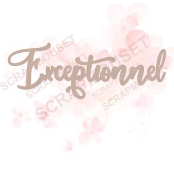 Mot Exceptionnel en bois ou carton bois SCRAPMOUSET