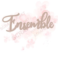 Mot Ensemble en carton bois SCRAPMOUSET