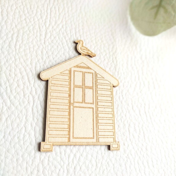 Trio embellissements Escapade estivale en carton bois SCRAPMOUSET