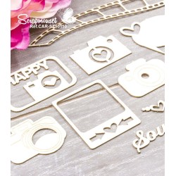 Chipboards "Photos souvenirs" de Scrapmouset