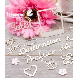 Chipboards "Vacances Mer & Montagne" de Scrapmouset