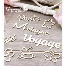 Chipboards "Vacances Mer & Montagne" de Scrapmouset