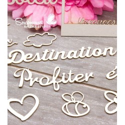 Chipboards "Vacances Mer & Montagne" de Scrapmouset