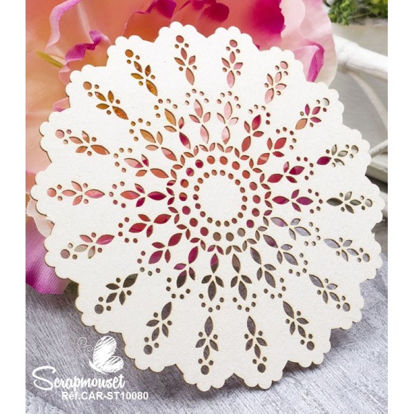 Chipboard "Grand Doilie Aurélie" de Scrapmouset