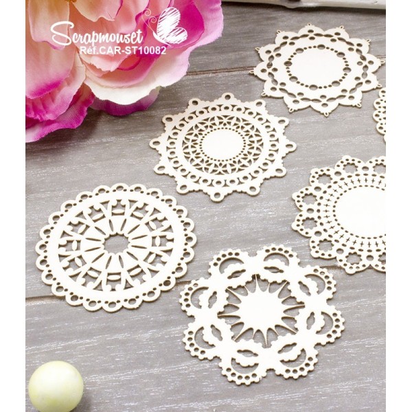 Chipboards "Petits Doilies" de Scrapmouset