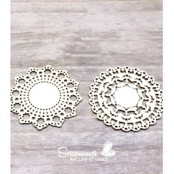 Chipboards "Petits Doilies" de Scrapmouset