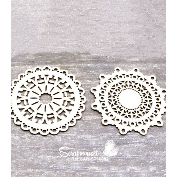 Chipboards "Petits Doilies" de Scrapmouset