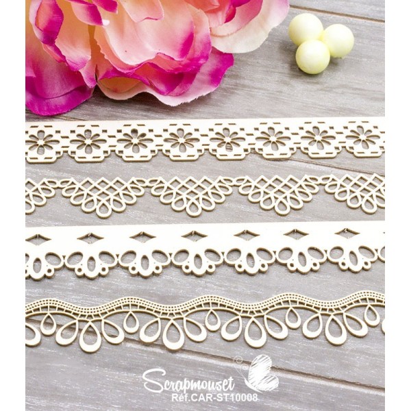Chipboards "Bordures fantaisies" de Scrapmouset