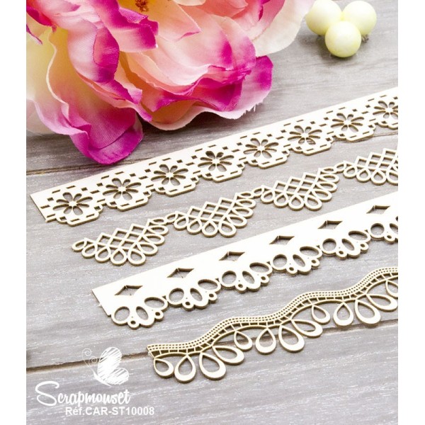 Chipboards "Bordures fantaisies" de Scrapmouset