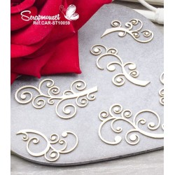 Chipboards "Arabesques" de Scrapmouset