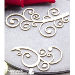 Chipboards "Arabesques" de Scrapmouset