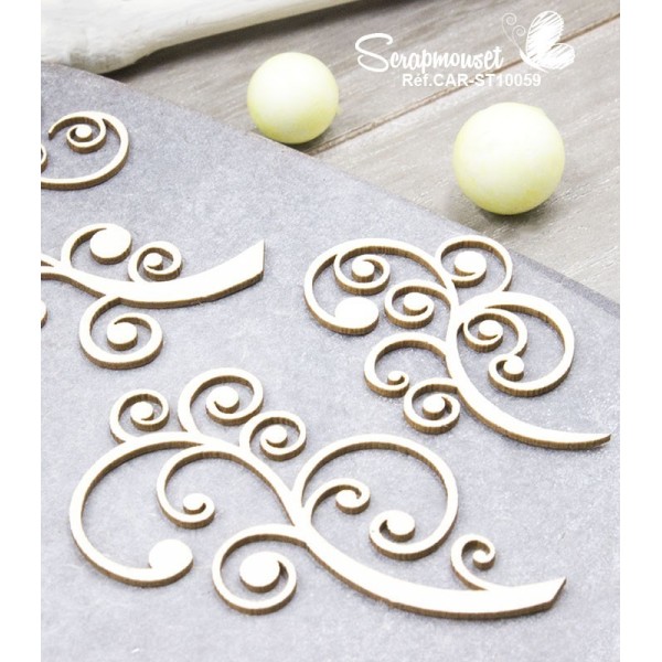 Chipboards "Arabesques" de Scrapmouset