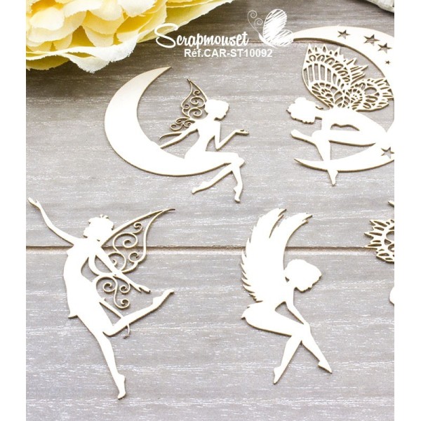 Chipboards "Monde féerique" de Scrapmouset