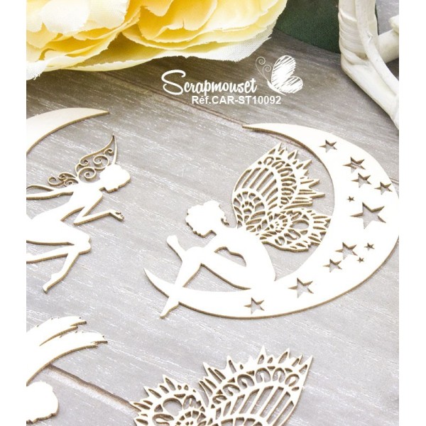 Chipboards "Monde féerique" de Scrapmouset