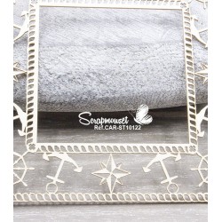 Chipboard "Cadre Marin effet corde" de Scrapmouset