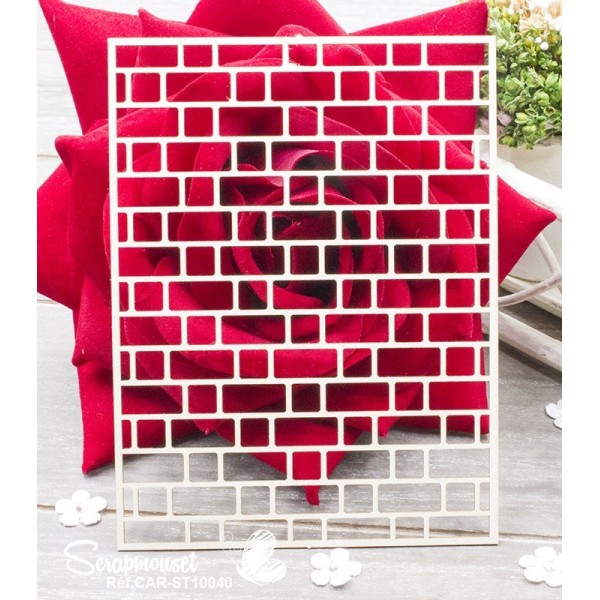 Chipboard "Fond Mur de briques" de Scrapmouset