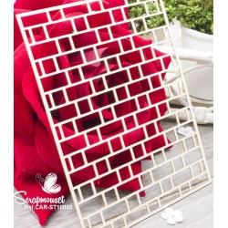 Chipboard "Fond Mur de briques" de Scrapmouset