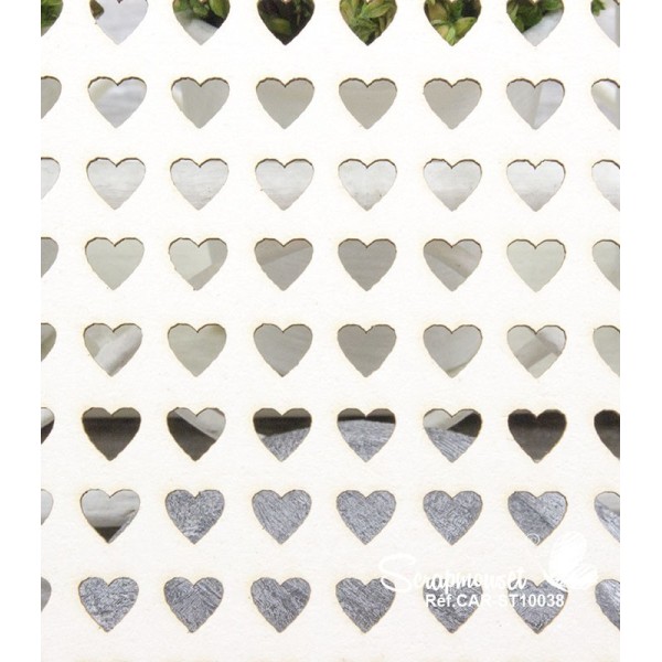 Chipboard "Fond Coeurs ajourés" de Scrapmouset