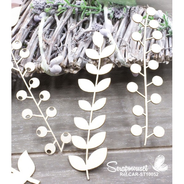 Chipboards "Tiges décoratives été" de Scrapmouset