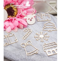 Chipboards "Ambiance Noël" de Scrapmouset