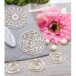 Chipboards "Fleurs ajourées" de Scrapmouset