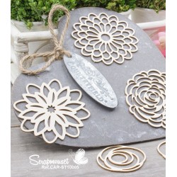 Chipboards "Fleurs ajourées" de Scrapmouset