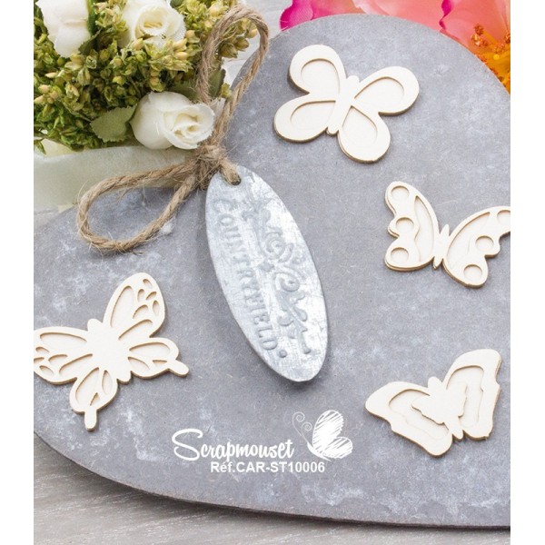 Chipboards "Petits papillons"