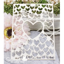 Chipboard "Fond coeurs entremêlés"