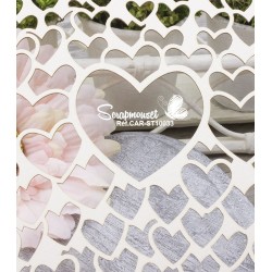 Chipboard "Fond coeurs entremêlés"