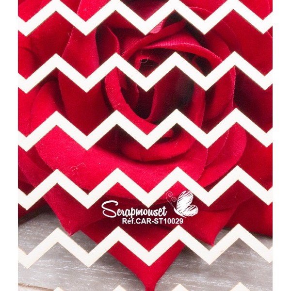 Chipboard "Fond moyens zig-zag"