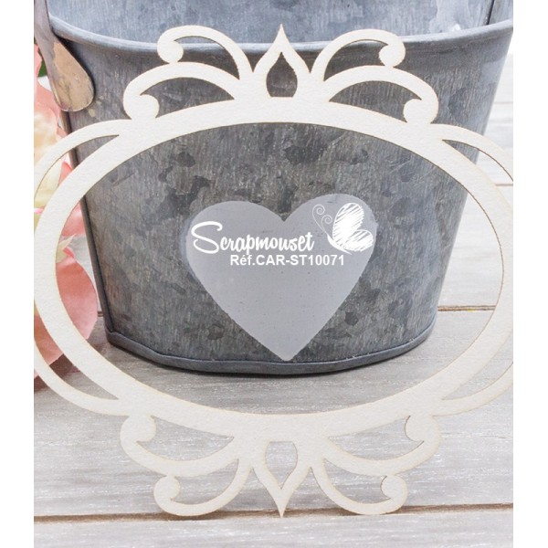 Chipboard "Cadre arabesque Camille"