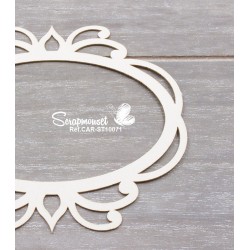 Chipboard "Cadre arabesque Camille"