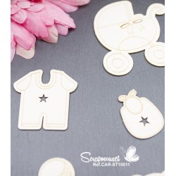 Chipboards "Panoplie bébé garçon"