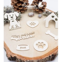 Chipboards "Mon adorable toutou" de Scrapmouset