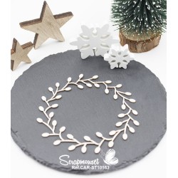 Embellissement en carton bois "Cadre de Noël" de Scrapmouset