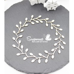 Embellissement en carton bois "Cadre de Noël" de Scrapmouset