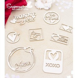 Embellissements Saint Valentin Scrapmouset