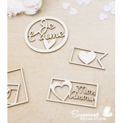 Embellissements Saint Valentin Scrapmouset