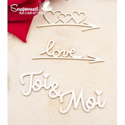 Embellissements Mots Saint Valentin Scrapmouset